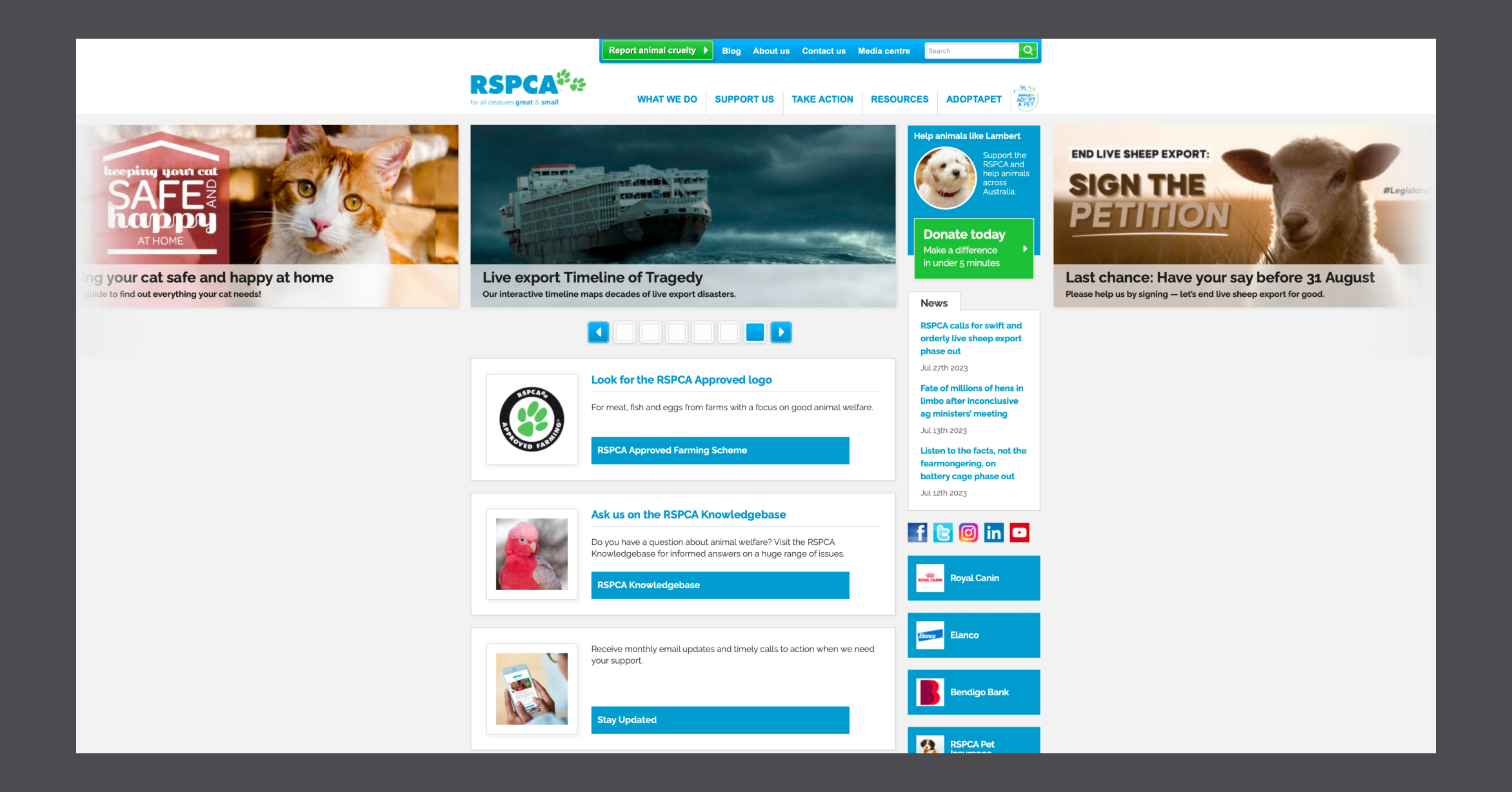 RSPCA Website